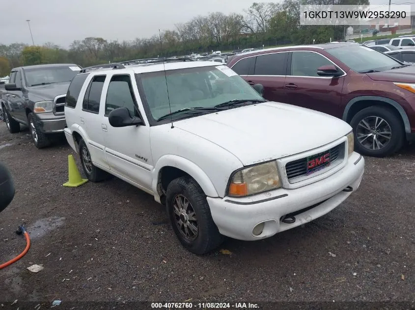 1998 GMC Envoy VIN: 1GKDT13W9W2953290 Lot: 40762760