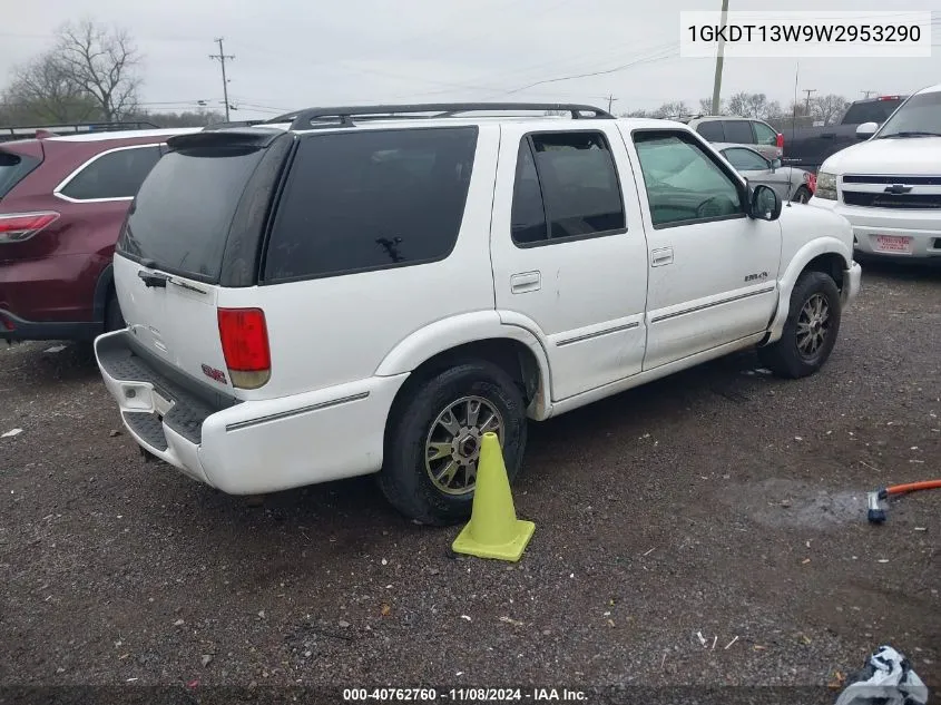 1998 GMC Envoy VIN: 1GKDT13W9W2953290 Lot: 40762760