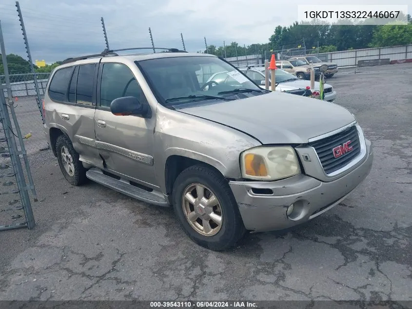 2002 GMC Envoy Slt VIN: 1GKDT13S322446067 Lot: 39543110