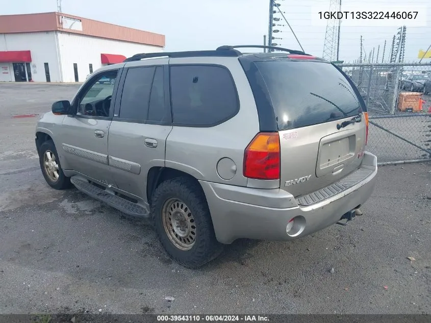 2002 GMC Envoy Slt VIN: 1GKDT13S322446067 Lot: 39543110