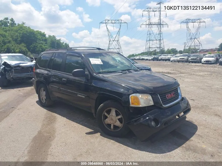 2002 GMC Envoy Sle VIN: 1GKDT13S122134491 Lot: 39548860