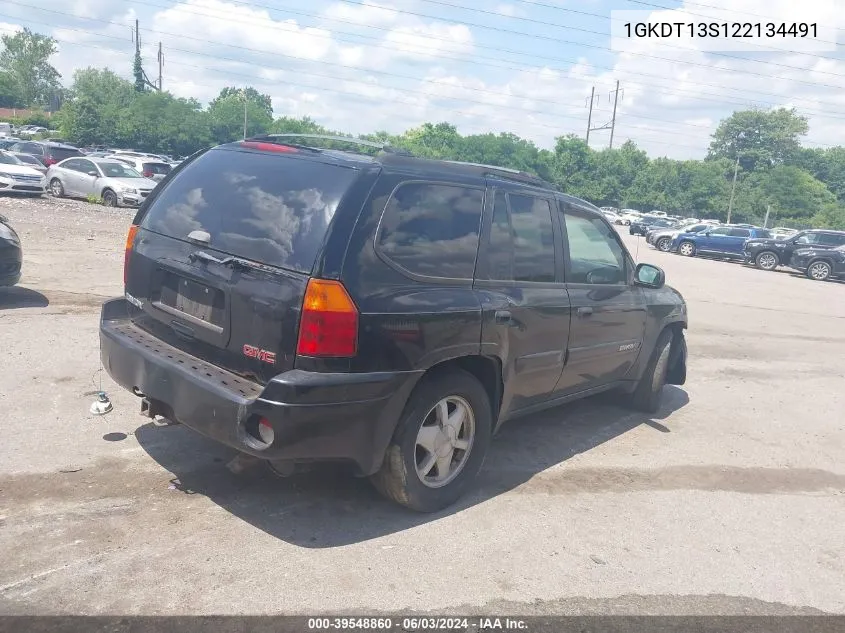 2002 GMC Envoy Sle VIN: 1GKDT13S122134491 Lot: 39548860