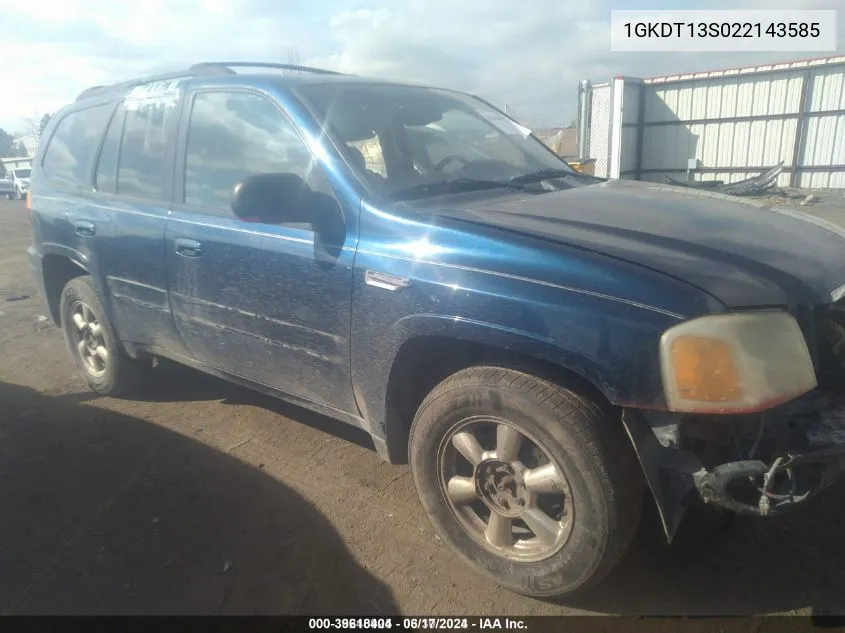 1GKDT13S022143585 2002 GMC Envoy Slt