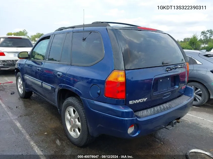 1GKDT13S322390311 2002 GMC Envoy Slt