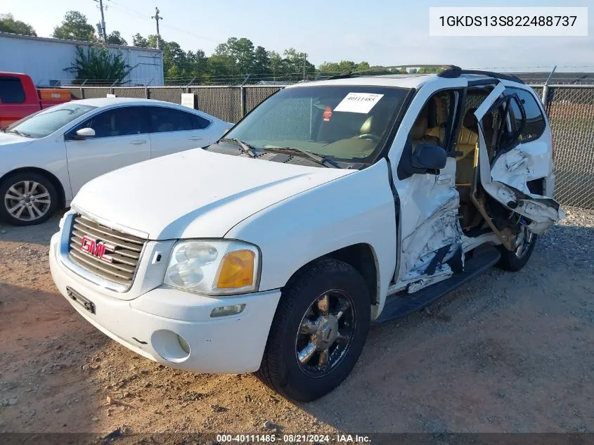 2002 GMC Envoy Slt VIN: 1GKDS13S822488737 Lot: 40111485