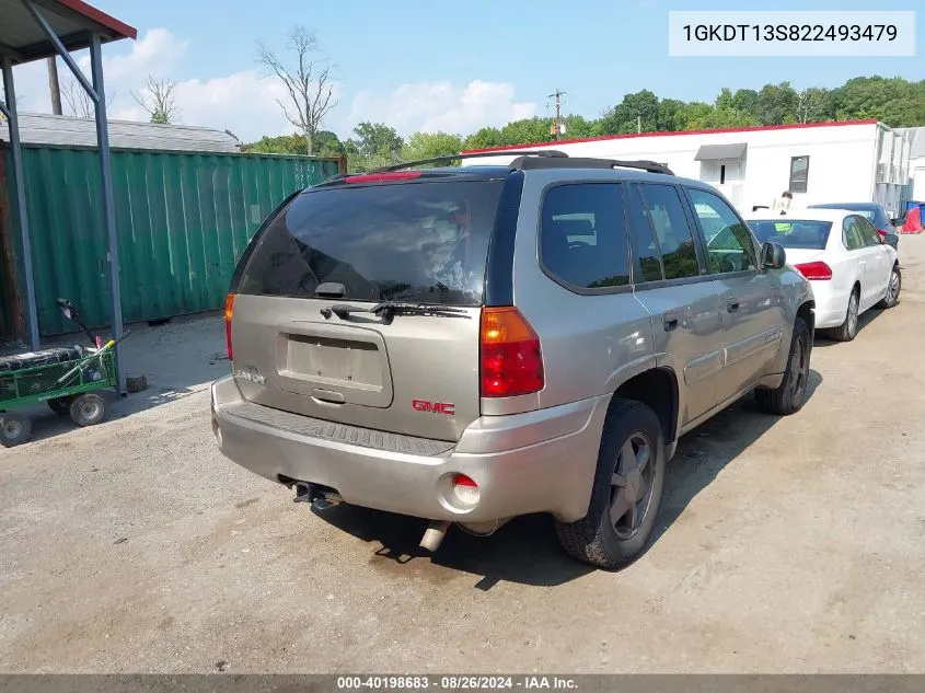 2002 GMC Envoy Sle VIN: 1GKDT13S822493479 Lot: 40198683