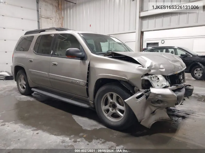 2002 GMC Envoy Xl VIN: 1JKES16S326131006 Lot: 40272031