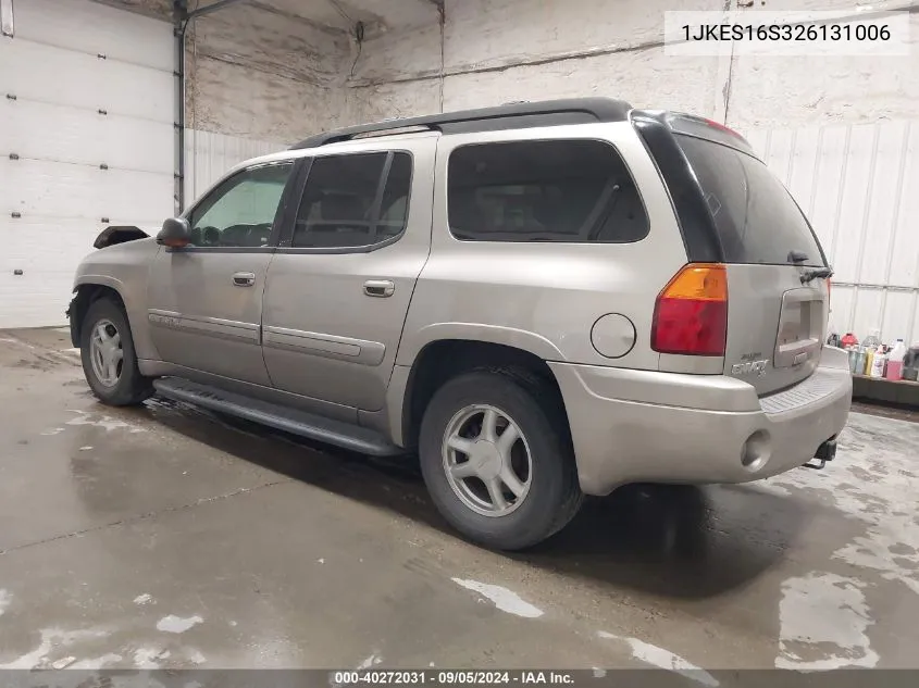 2002 GMC Envoy Xl VIN: 1JKES16S326131006 Lot: 40272031