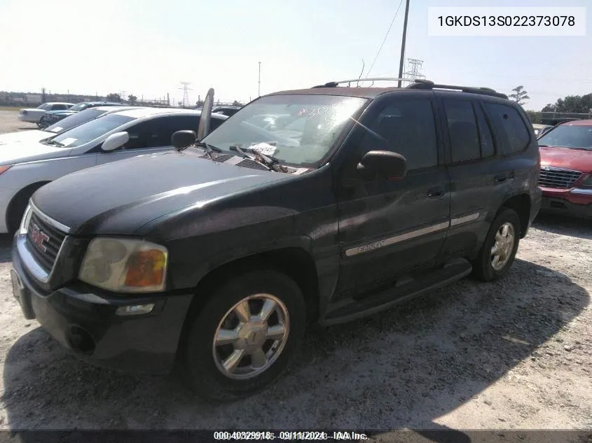 2002 GMC Envoy Slt VIN: 1GKDS13S022373078 Lot: 40329918