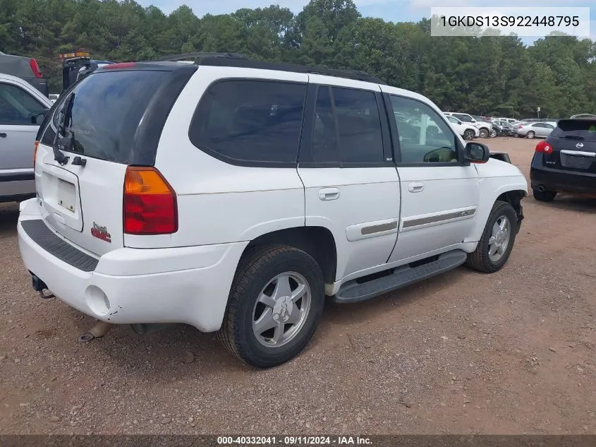 2002 GMC Envoy Slt VIN: 1GKDS13S922448795 Lot: 40332041