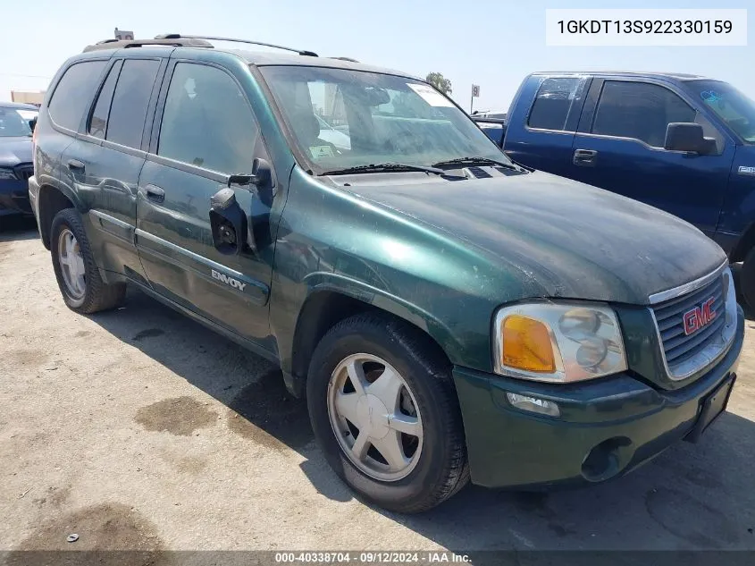 2002 GMC Envoy Sle VIN: 1GKDT13S922330159 Lot: 40338704