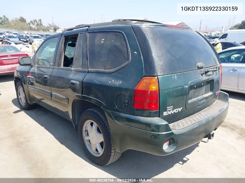 1GKDT13S922330159 2002 GMC Envoy Sle