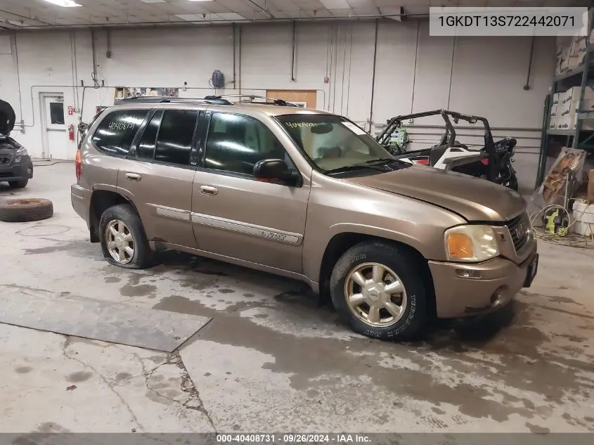 2002 GMC Envoy Slt VIN: 1GKDT13S722442071 Lot: 40408731