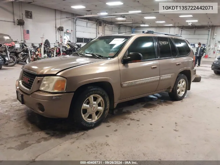 2002 GMC Envoy Slt VIN: 1GKDT13S722442071 Lot: 40408731