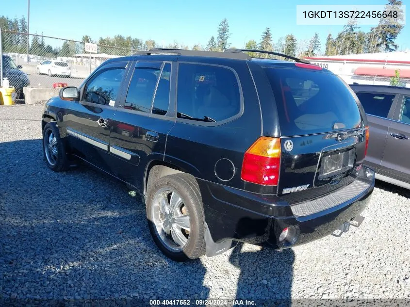 2002 GMC Envoy Slt VIN: 1GKDT13S722456648 Lot: 40417552