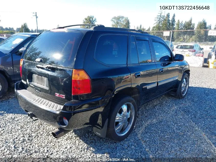 2002 GMC Envoy Slt VIN: 1GKDT13S722456648 Lot: 40417552