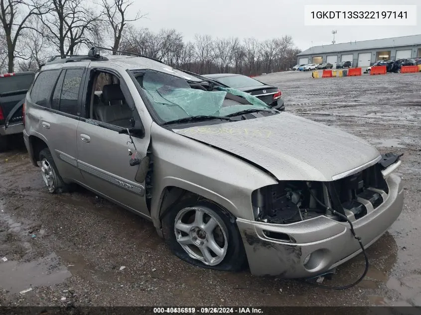 2002 GMC Envoy Slt VIN: 1GKDT13S322197141 Lot: 40436519