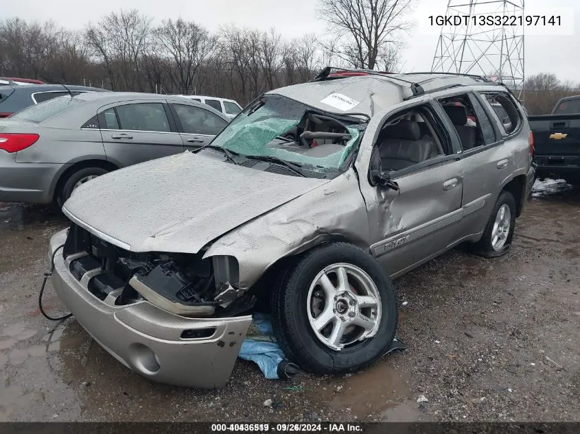 2002 GMC Envoy Slt VIN: 1GKDT13S322197141 Lot: 40436519