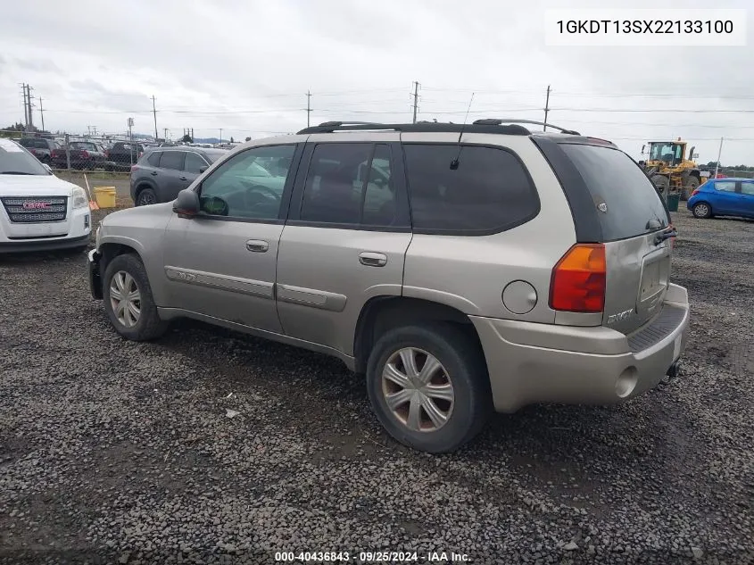 2002 GMC Envoy Slt VIN: 1GKDT13SX22133100 Lot: 40436843