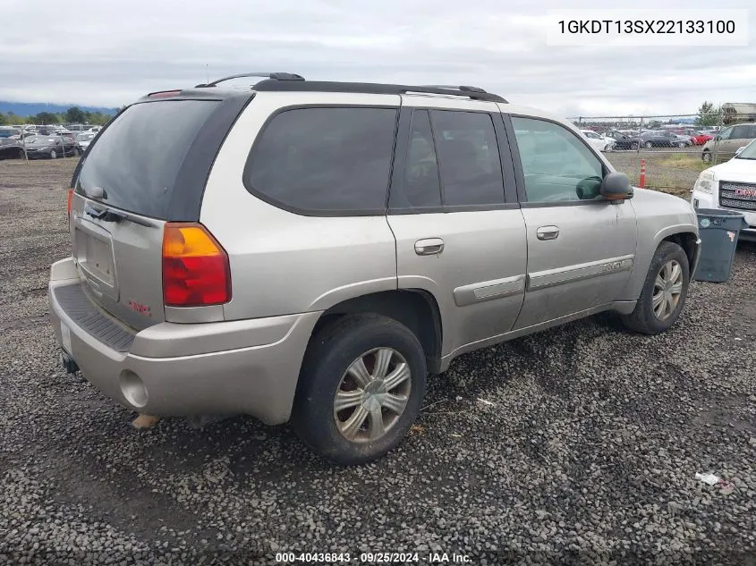 2002 GMC Envoy Slt VIN: 1GKDT13SX22133100 Lot: 40436843