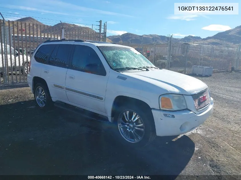 2002 GMC Envoy Slt VIN: 1GKDT13S122476541 Lot: 40668142