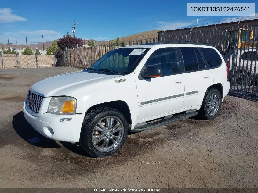 2002 GMC Envoy Slt VIN: 1GKDT13S122476541 Lot: 40668142