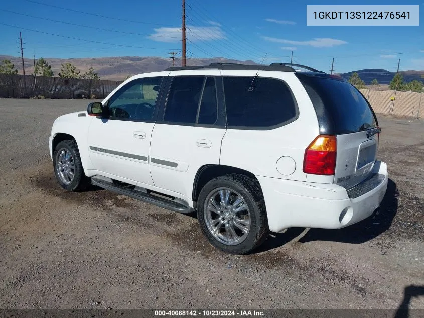 2002 GMC Envoy Slt VIN: 1GKDT13S122476541 Lot: 40668142