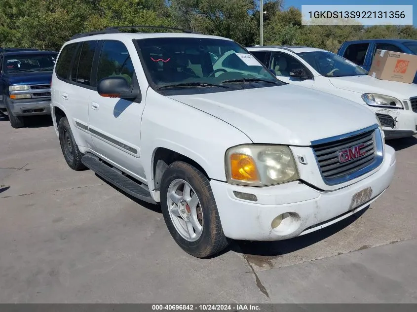 2002 GMC Envoy Slt VIN: 1GKDS13S922131356 Lot: 40696842