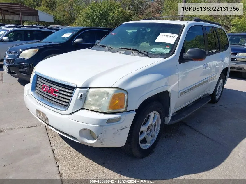 2002 GMC Envoy Slt VIN: 1GKDS13S922131356 Lot: 40696842