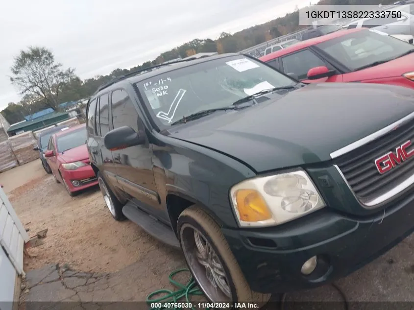 2002 GMC Envoy Slt VIN: 1GKDT13S822333750 Lot: 40765030