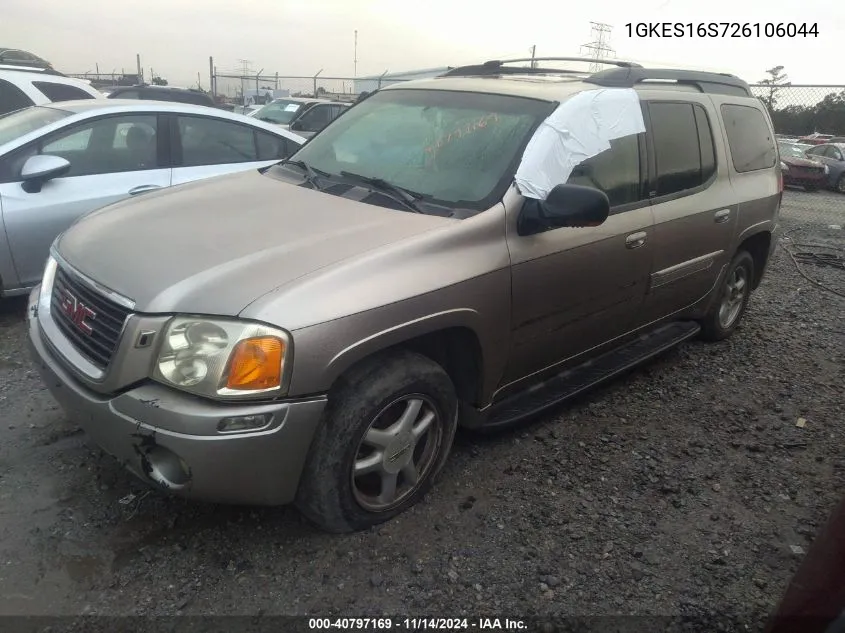 2002 GMC Envoy Xl Slt VIN: 1GKES16S726106044 Lot: 40797169