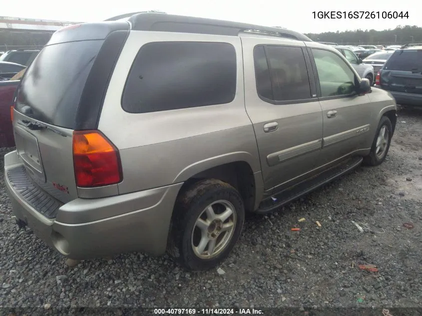 2002 GMC Envoy Xl Slt VIN: 1GKES16S726106044 Lot: 40797169