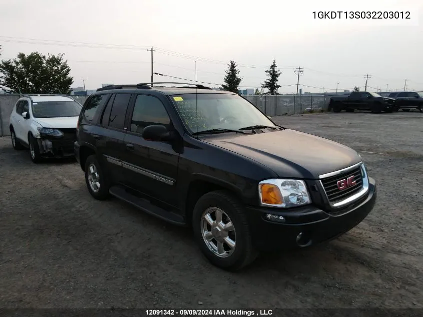 2003 GMC Envoy VIN: 1GKDT13S032203012 Lot: 12091342