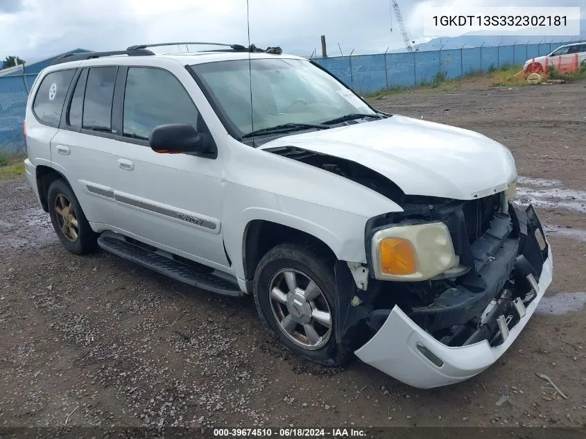 2003 GMC Envoy Slt VIN: 1GKDT13S332302181 Lot: 39674510