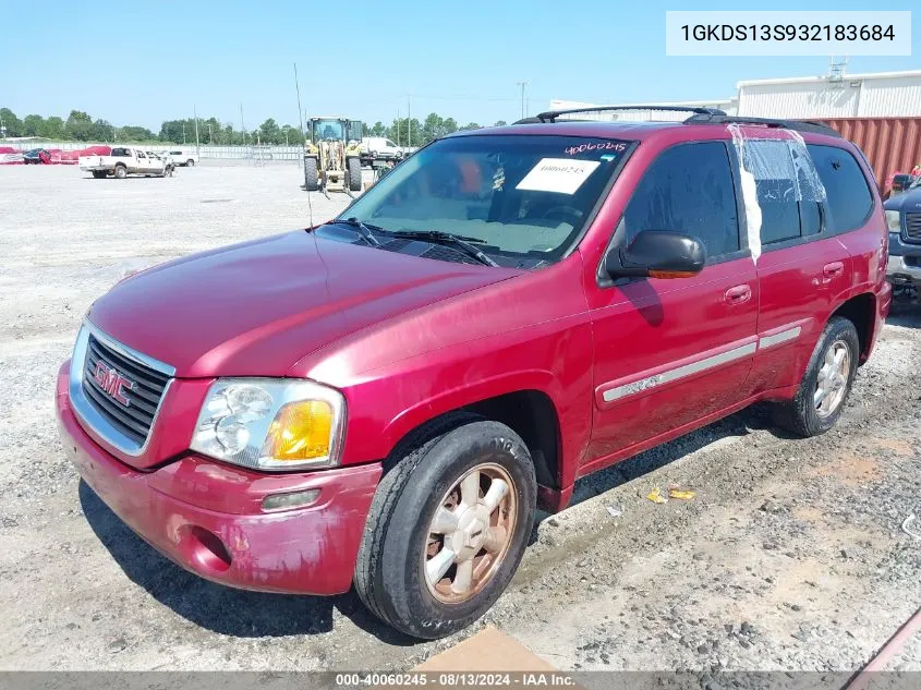 2003 GMC Envoy Slt VIN: 1GKDS13S932183684 Lot: 40060245