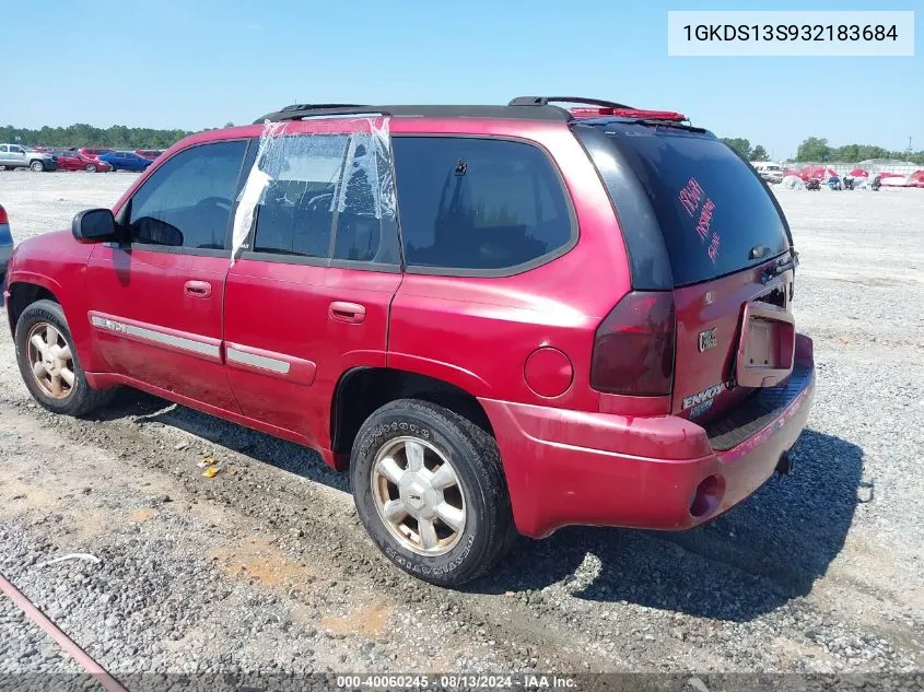 2003 GMC Envoy Slt VIN: 1GKDS13S932183684 Lot: 40060245