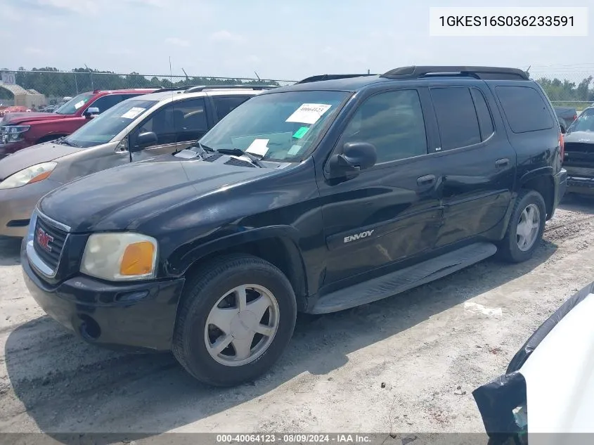 2003 GMC Envoy Xl Sle VIN: 1GKES16S036233591 Lot: 40064123