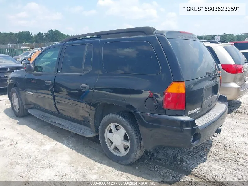 2003 GMC Envoy Xl Sle VIN: 1GKES16S036233591 Lot: 40064123