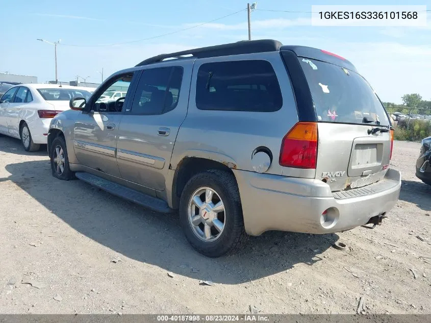 2003 GMC Envoy Xl Slt VIN: 1GKES16S336101568 Lot: 40187998