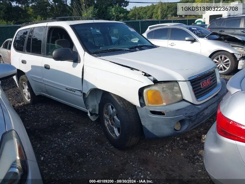 2003 GMC Envoy Sle VIN: 1GKDS13S032236708 Lot: 40189200