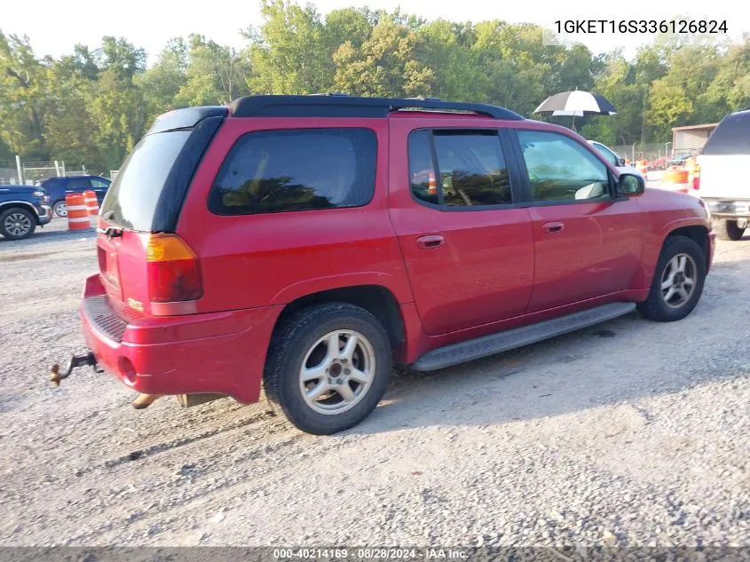 2003 GMC Envoy Xl Slt VIN: 1GKET16S336126824 Lot: 40214169