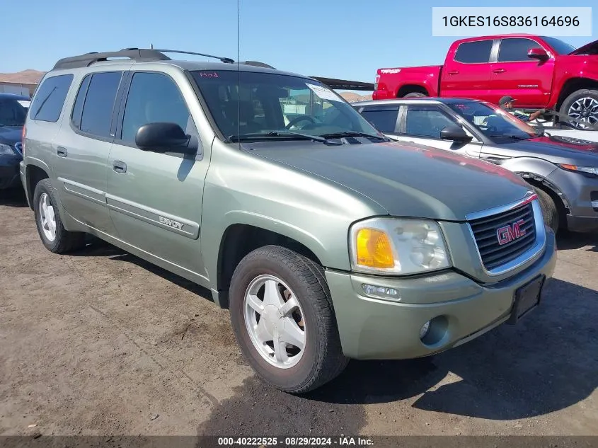 2003 GMC Envoy Xl Sle VIN: 1GKES16S836164696 Lot: 40222525