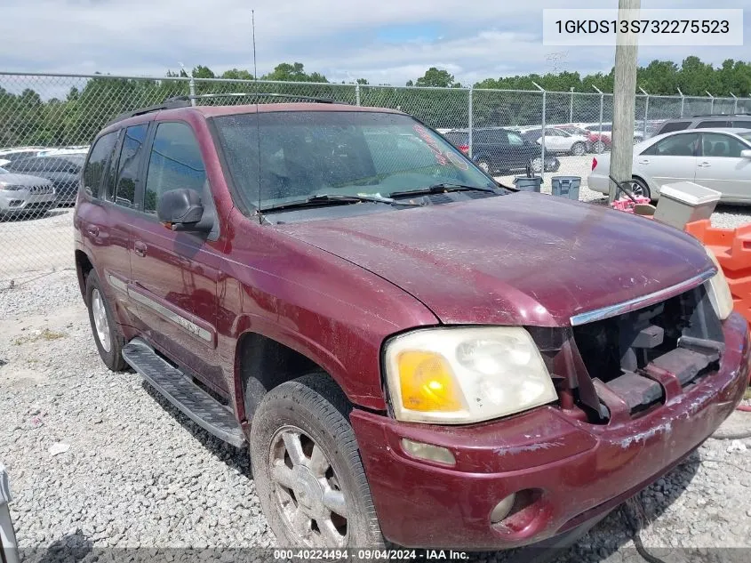 2003 GMC Envoy Slt VIN: 1GKDS13S732275523 Lot: 40224494