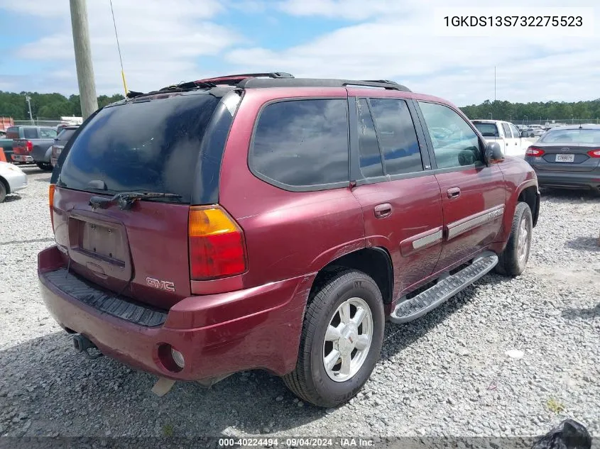 2003 GMC Envoy Slt VIN: 1GKDS13S732275523 Lot: 40224494