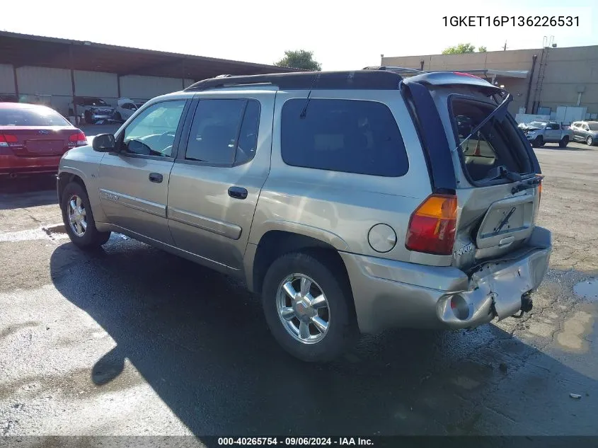 2003 GMC Envoy Xl Sle VIN: 1GKET16P136226531 Lot: 40265754