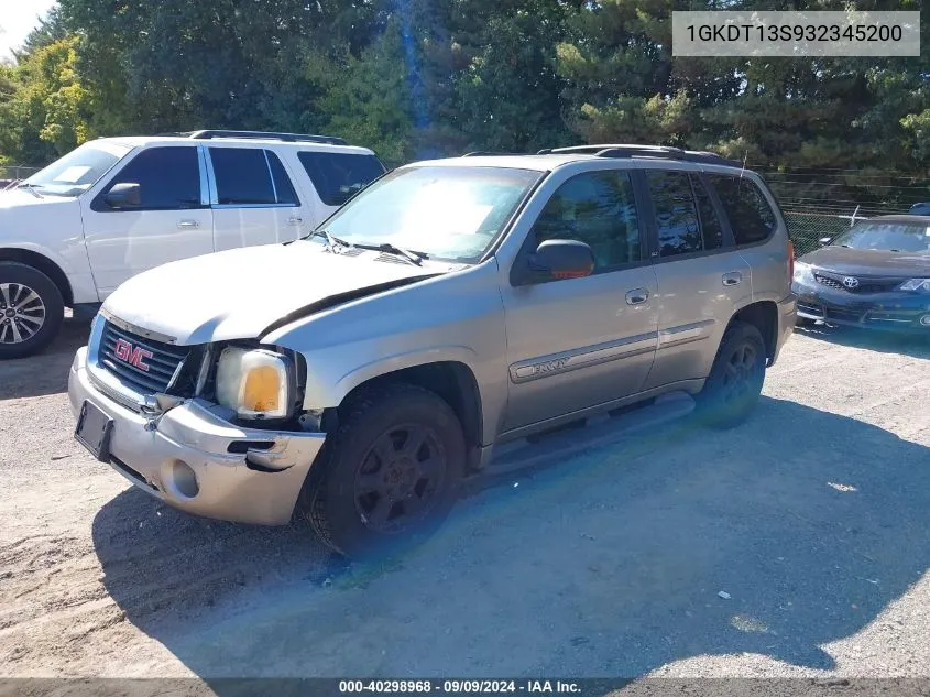 2003 GMC Envoy Slt VIN: 1GKDT13S932345200 Lot: 40298968