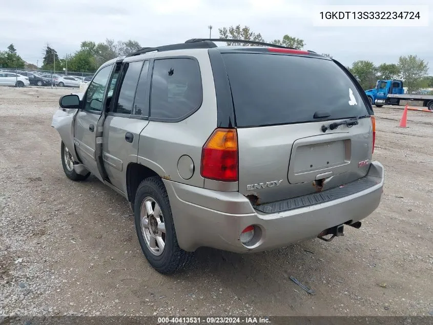 2003 GMC Envoy Sle VIN: 1GKDT13S332234724 Lot: 40413531