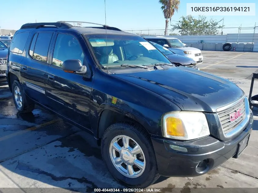 2003 GMC Envoy Xl Slt VIN: 1GKES16P336194121 Lot: 40449344