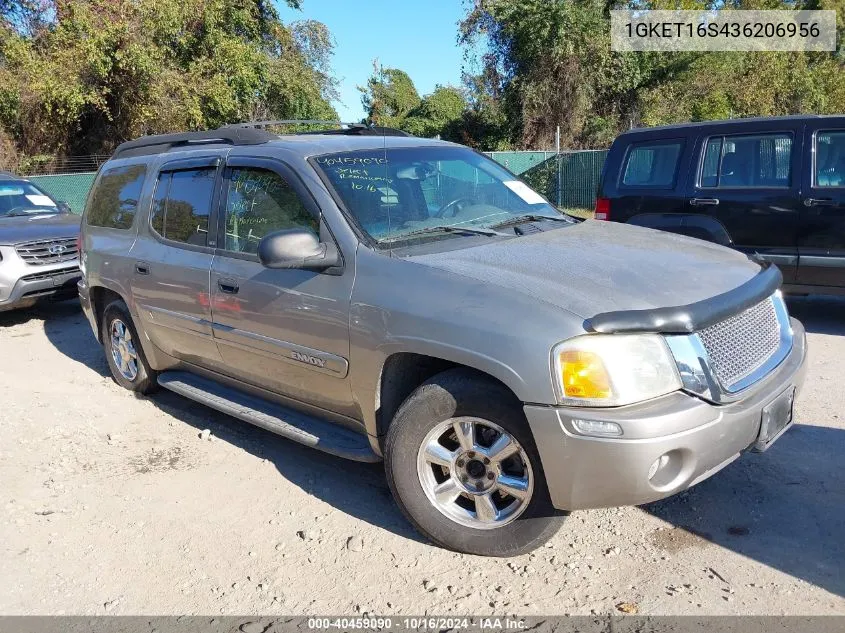 2003 GMC Envoy Xl Sle VIN: 1GKET16S436206956 Lot: 40459090