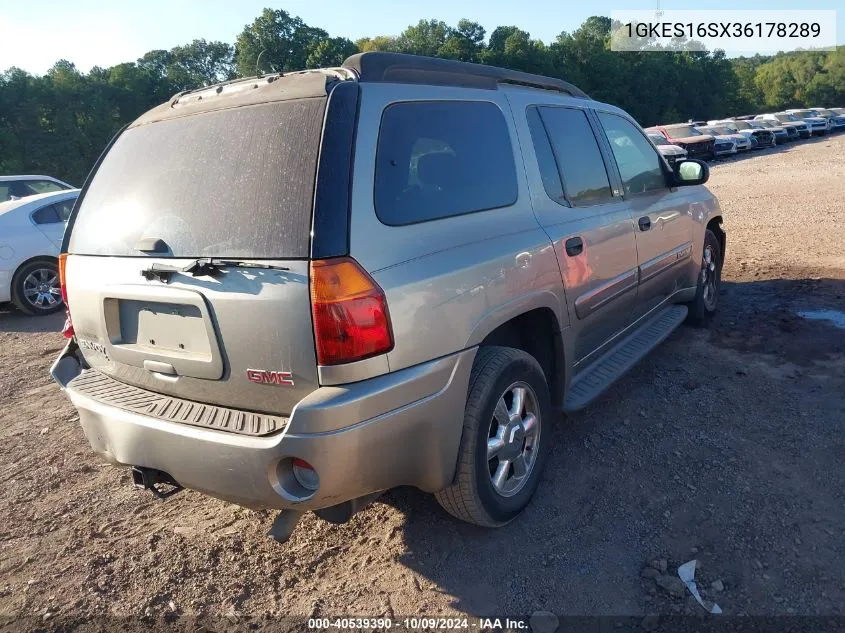 2003 GMC Envoy Xl Sle VIN: 1GKES16SX36178289 Lot: 40539390